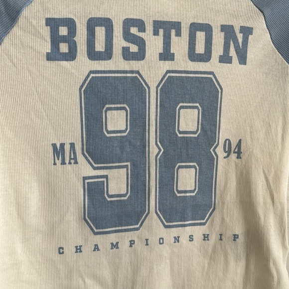 H&M Ribbed Cotton Jersey Crop T-shirt | SIZE 16/18 - Picture 3 of 5